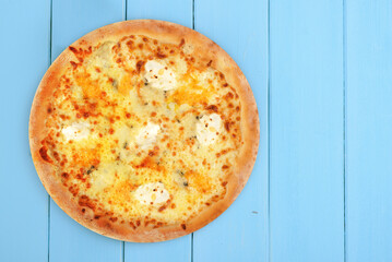 pizza with four cheeses