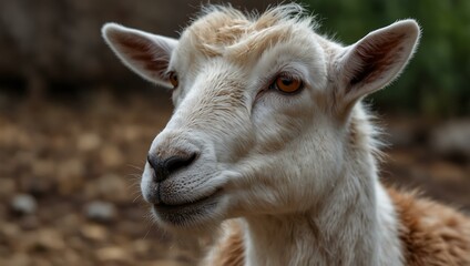 Fototapeta premium Curious goat.