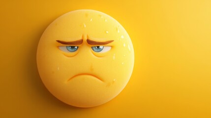 Fototapeta premium A Fervent Expression of Annoyance: A Digital Portrait of a Troubled Face