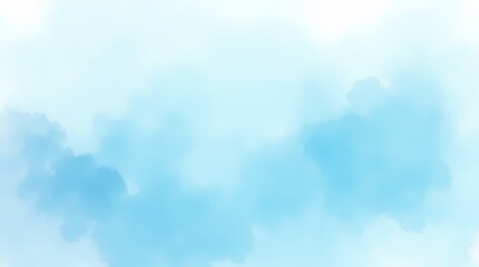 Obraz premium Abstract light blue watercolor for background