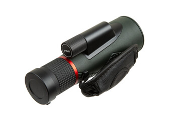 High-quality thermal imaging monocular with a textured grip, lens cap, and ergonomic design, ideal for outdoor activities and wildlife observation