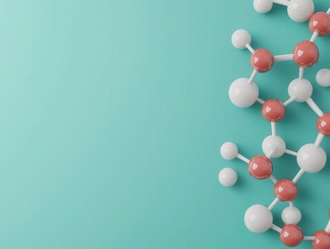 Medical hormone monitoring chart, easy to interpret, 3D illustration