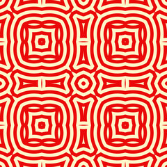 Geometrical ornament. Seamless pattern. Abstract backdrop. Figures wallpaper. Geometric background. Ethnic motif. Mosaic ornate. Digital paper. Textile print. Web design.