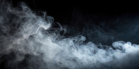 Abstract Swirling Smoke Texture A Dramatic, Dark Background Image
