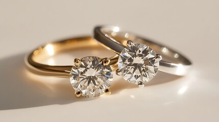 Exquisite diamond and gold engagement rings with intricate designs and stunning craftsmanship.
