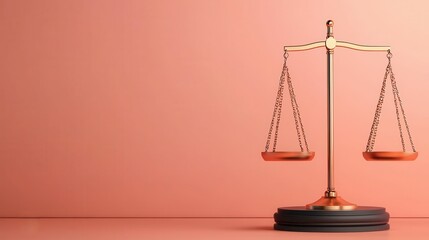 Financial gain scales, sleek and modern, 3D illustration