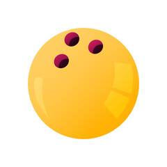 Bowling ball isolated 