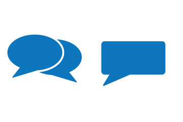 Comment icon speech bubble symbol. Speech bubble collection . Cloud speech bubbles collection. Black speech bubble . Vector illustration