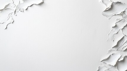 Obraz premium Torn paper frame with a blank white center.