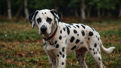 Dalmatian dog.