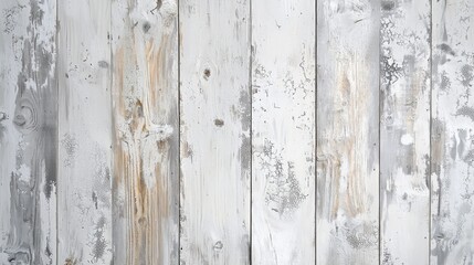 Whitewashed Vertical Wood Paneling With Smooth Surface