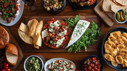 Farmer's Cheese, homemade cheese on the table, agaist the nature background,