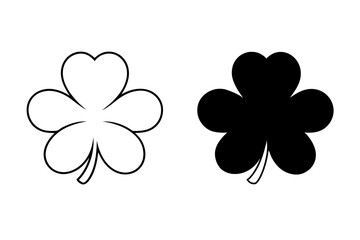 Clover Leaf Icon Vector.