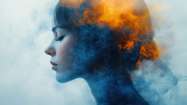 AI-guided mental health programs focusing on personalized stress management and emotional wellness, cleanly presented for clarity on white.