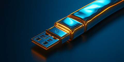 Pen Drive cercado por gadgets tecnológicos