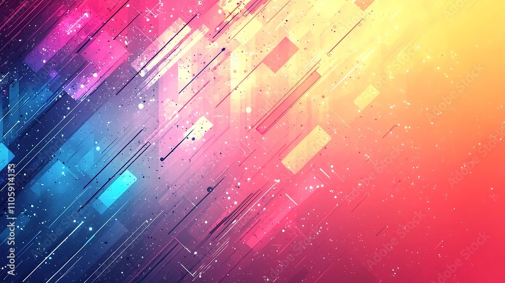 Poster minimalist abstract geometric background with upward pointing arrows and gradient