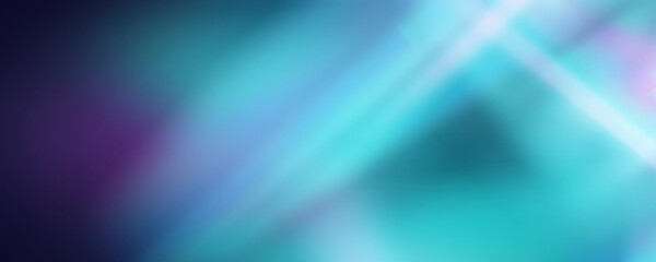 Prism overlay from the sun's rays on the blue wall. Blurred shadows in the room. Soft overlay of natural light. Abstract background for product presentation for studio.Natural light layout.