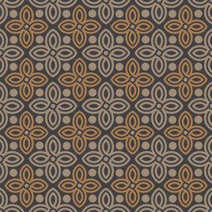 Seamless abstract geometric flower pattern for background