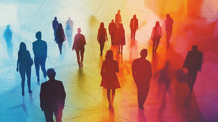 This composition captures the essence of building strong relationships through diverse social networks.