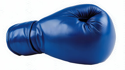 Blue Leather Boxing Glove, A Striking Image for Sport & Fitness Designs