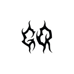 GQ monogram logo design letter text name symbol monochrome logotype alphabet character simple logo