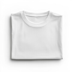 Minimalist Folded T Shirt Mockup on Clean White Background