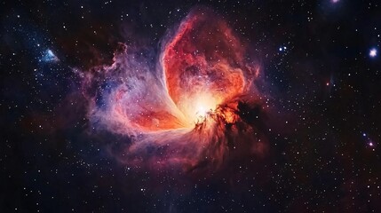 Obraz premium Cosmic Nebula Stellar Clouds Galactic Dust Space Background