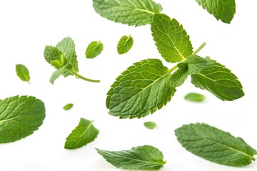 Naklejka premium mint leaves