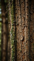 Obraz premium Detailed close-up of a tree.