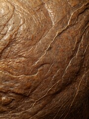 Detailed texture of aged skin with visible wrinkles and fine lines.