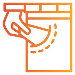 The recession icon is a gradient yellow line depicting an economic recession