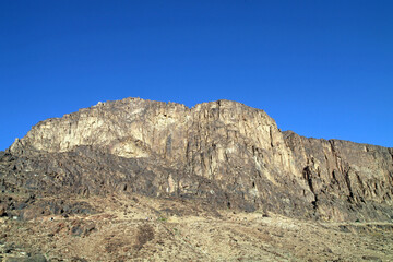 Series of cliffs on Mount Sinai, Egypt
