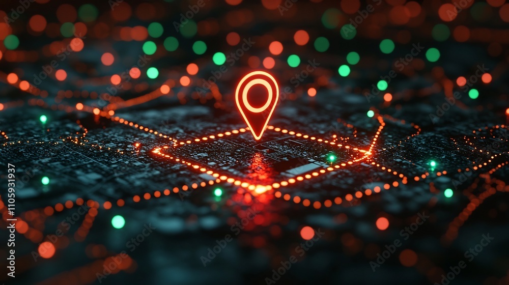 Poster digital security system monitoring global fraud attempts and detection visualization