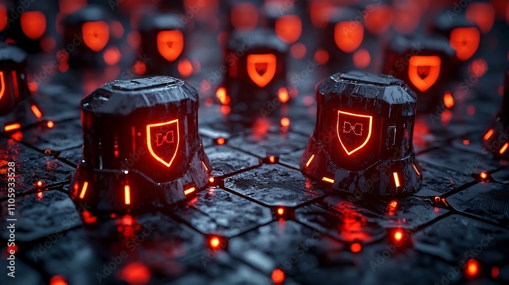 Poster failed hacking attempts thwarted by robust cybersecurity shields and fraud detection systems
