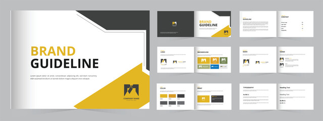 Brand Guidelines  professional Brand Manual Layout