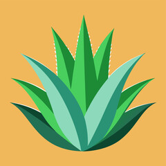 Aloe Vera Cartoon Vector Illustration PNG Design