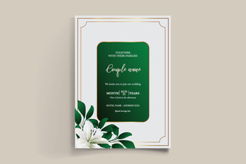 BRIDAL SHOWER FLORAL INVITATION TEMPLATE