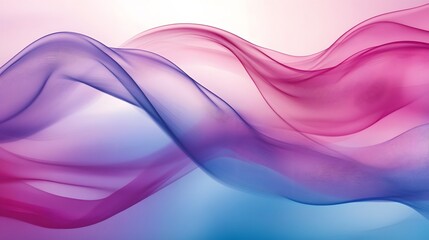 Abstract Pink and Blue Wave Design