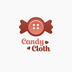 Candy Cloth Logo Design Template. Good for Business, Agency, Community and Organization. 