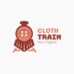 Cloth Train Logo Design Template. Good for Business, Agency, Community and Organization. 