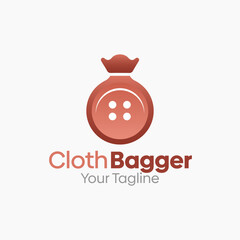 Clothing Bagger Logo Design Template. Good for Business, Agency, Community and Organization. 