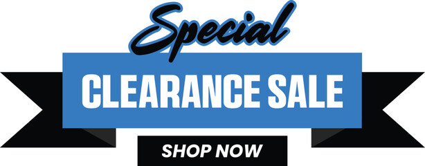 Special Clearanes Sale Promotional Ecommerce Offer Design Marketing Symbol