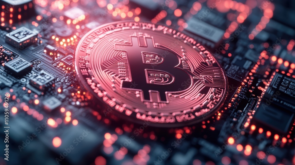 Poster Crypto transactions explained, focusing on security and peer-to-peer features with clean infographics