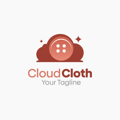 Cloud Cloth Logo Design Template. Good for Business, Agency, Community and Organization. 