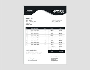 Business Invoice design template 