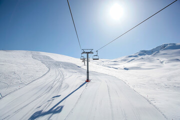 Winter Season in the Uludag National Park, Uludag Ski Center Bursa, Turkiye (Turkey)
