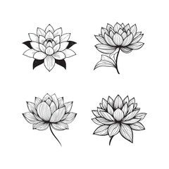 Obraz premium Set of flowers