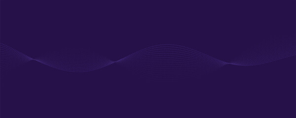 Purple background with flowing wavy lines. Futuristic technology concept.