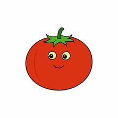 Sweet potato vector with a white background