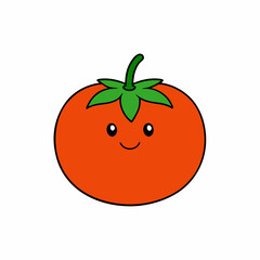 Sweet potato vector with a white background